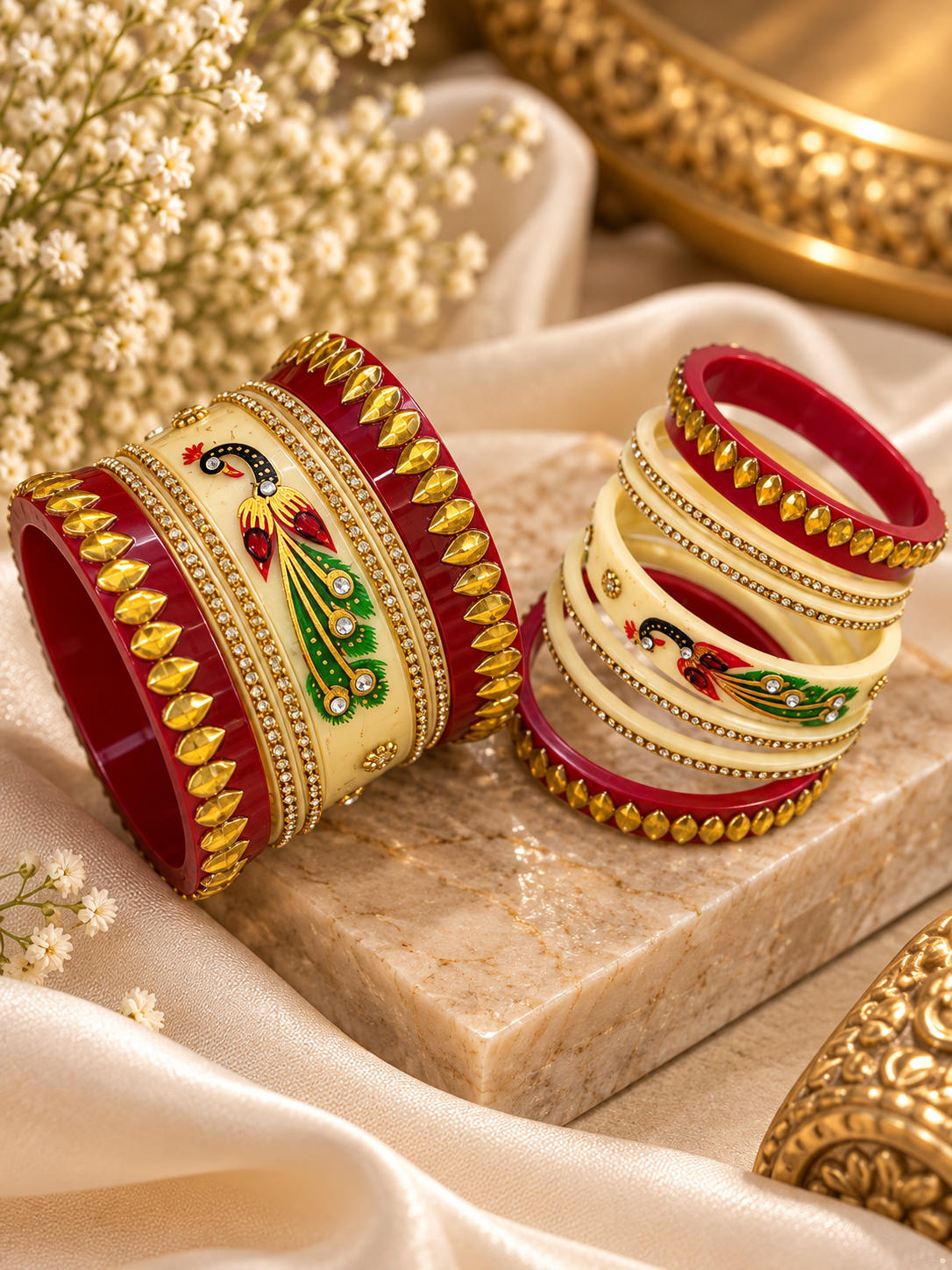 Peacock Bangle Set