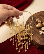 Shagun Adjustable Bangles With Latkan Touch ( Pair )