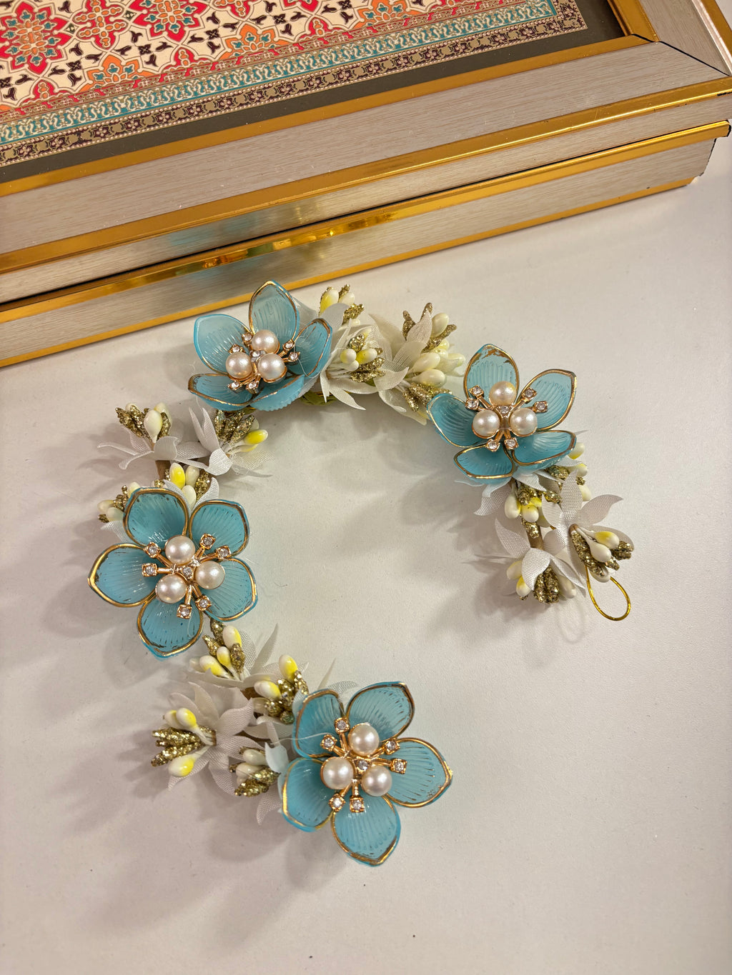 Rose Petal Hair Accessorie (Blue)
