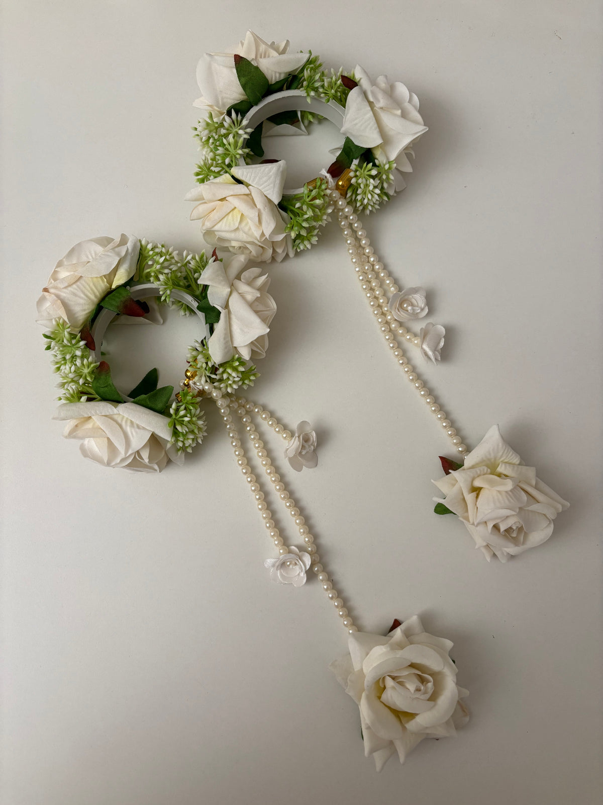 Floral Kaleera (White) Adjustable Size