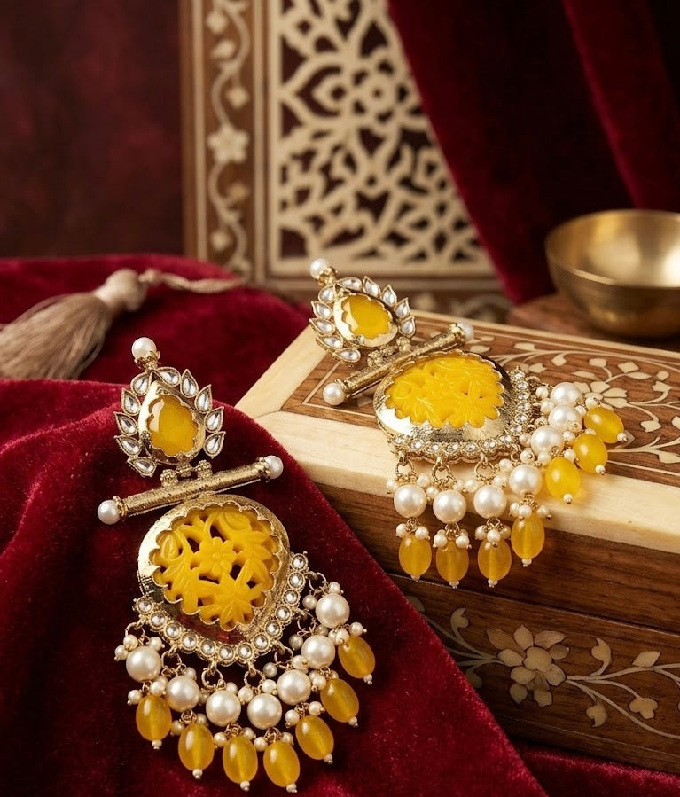 Andaz Yellow Earrings