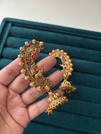 Peacock Brass Earcuff