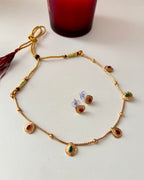 Drop Cut Sleek Necklace With Stud