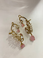 Premium Quality Moissanite & Doublet Stones Work Earcuff (Pink)