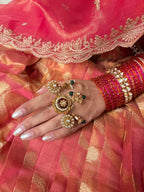 Premium Showstopper Adjustable Ring (Ruby & Emerald)