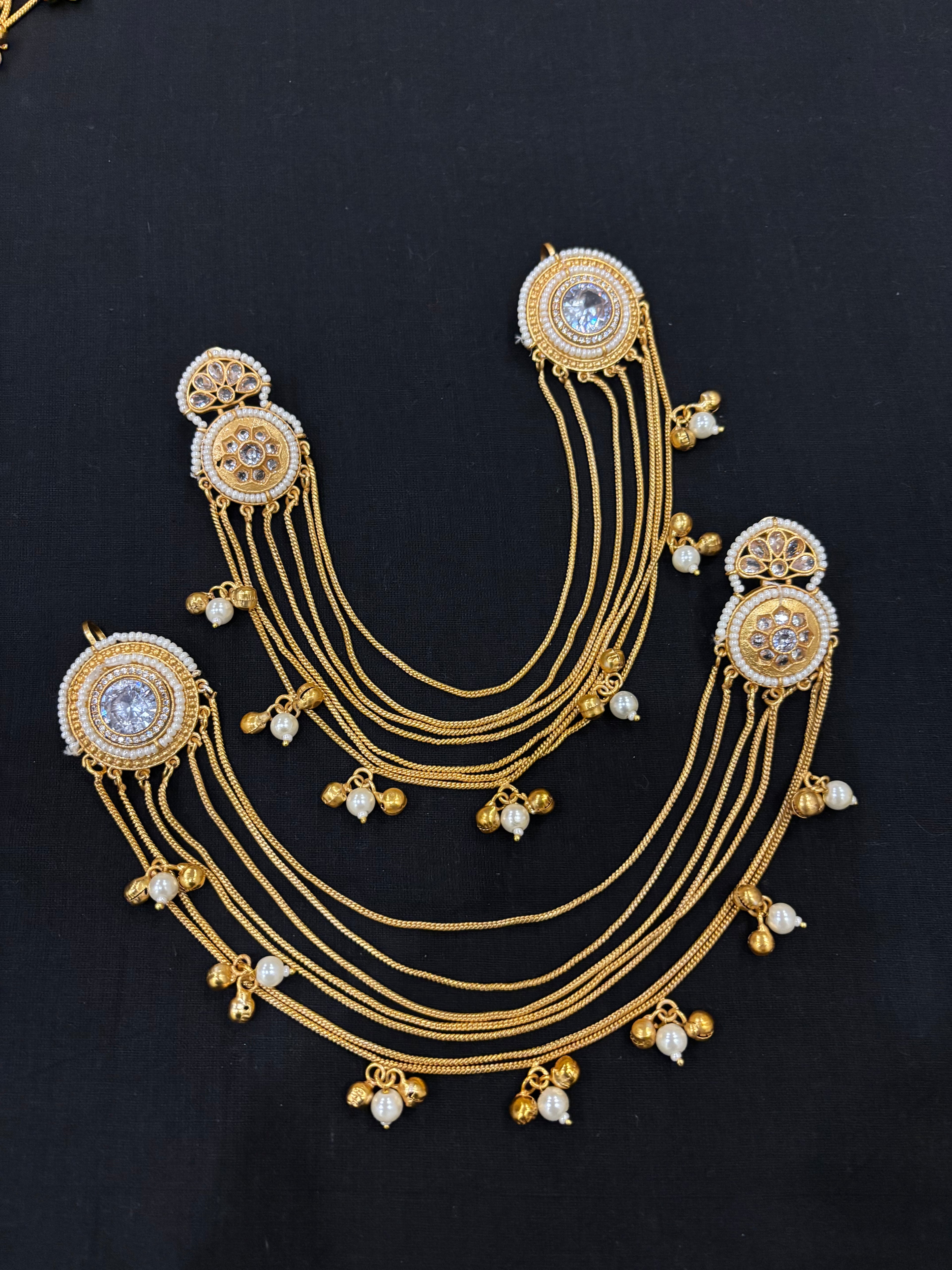 Tara Designer Earrings With Side Layers