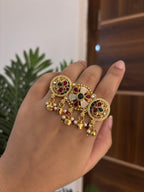 Ruby & Emerald Heritage Adjustable Ring
