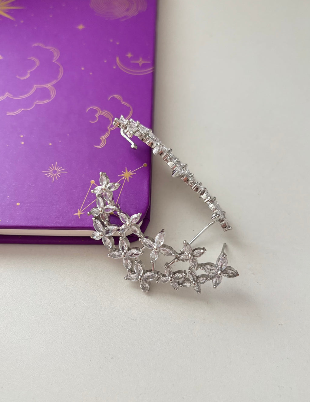 Amber American Diamond Earcuff