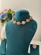 Premium Mozanite Necklace With Stud