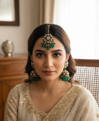 Rosy Jadau Mang Tikka With Jhumkas (Green)
