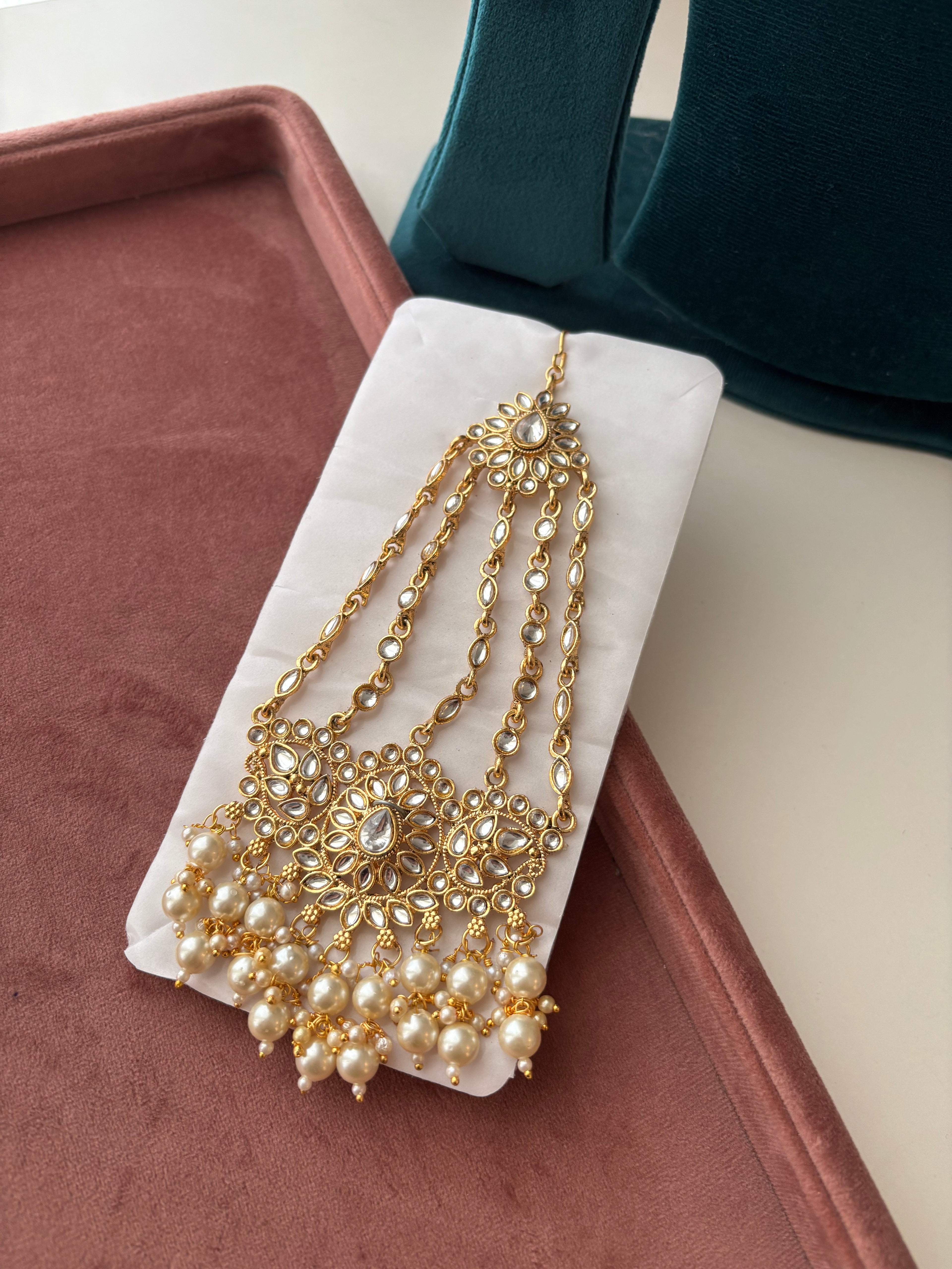 Mughal Jhumar Full Kundan & Pearls Touch✨ Design-3
