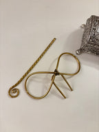 Knot Oxidised Hair Bun With Stick