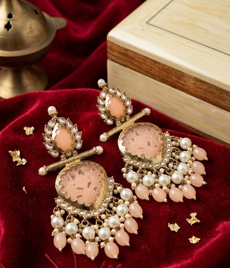 Andaz Peach Earrings