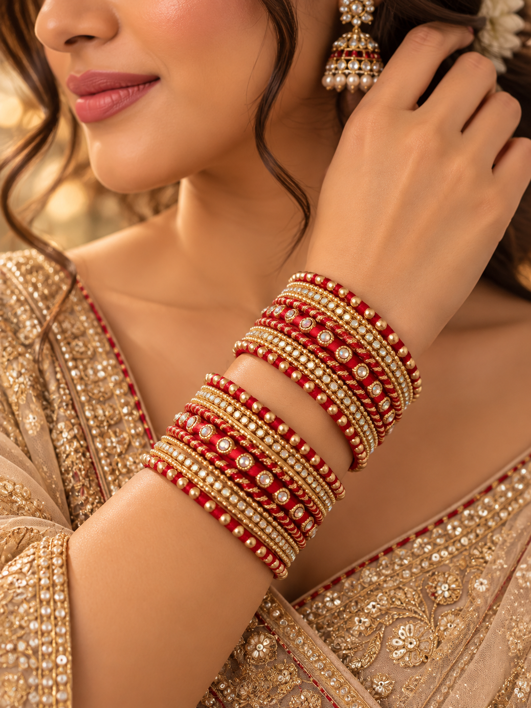 Premium Bangles Set (Red)