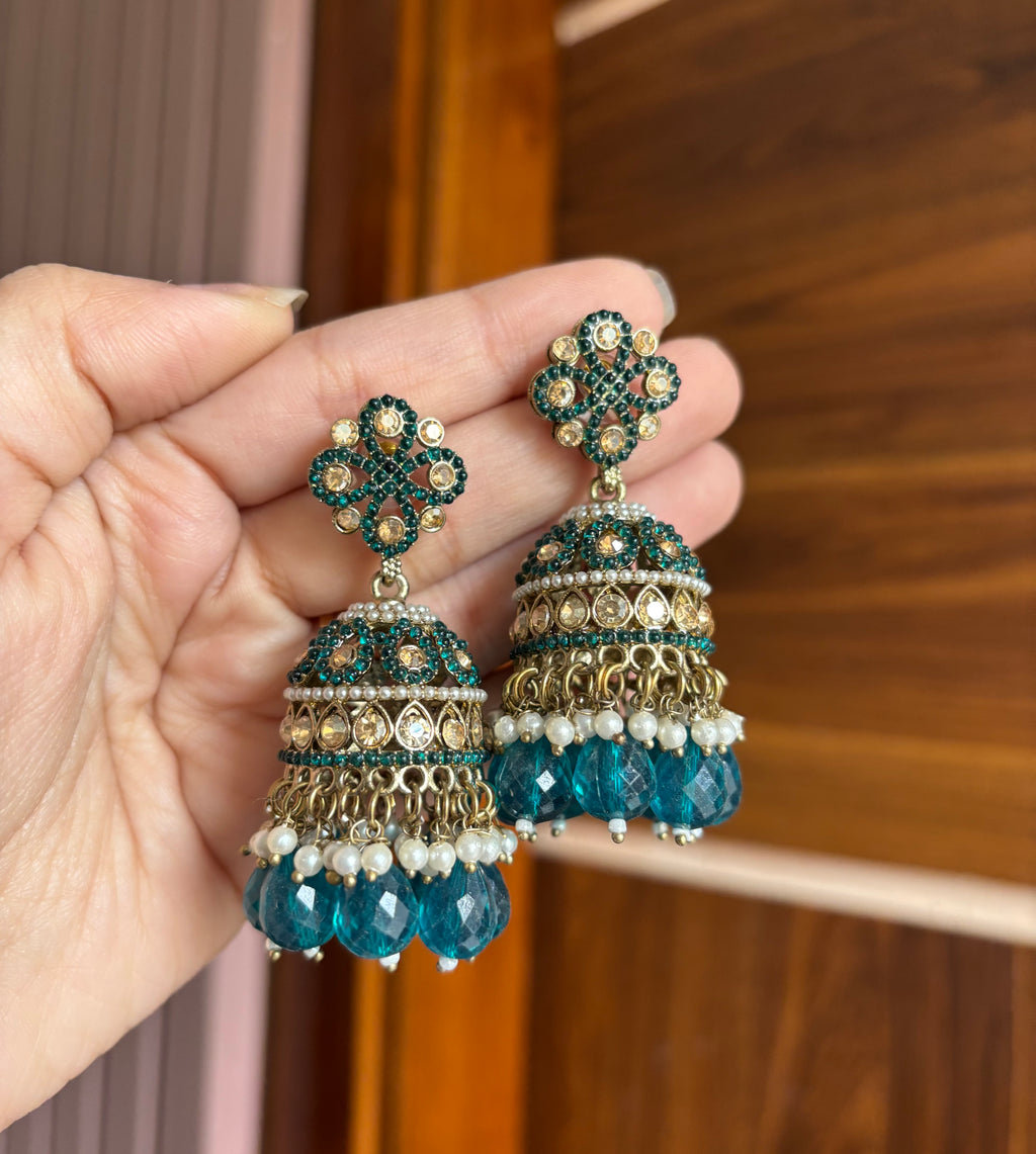 Jadau Pakistani Style Jhumkas