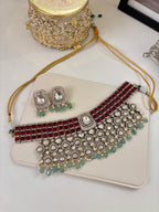 Premium Princess Heavy Look Necklace With Earrings