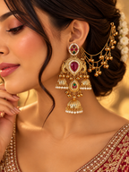 Rashmika Kashmiri Jhumkas With Detachable Earchain