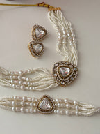 Premium Choker Set With Studs & Adjustable Bracelet