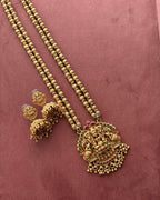 Temple Jewellery Long Haar With Jhumkas