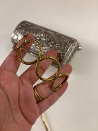 Circle Oxidised Hair Bun With Stick