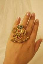 Zeenat Adjustable Brass Ring
