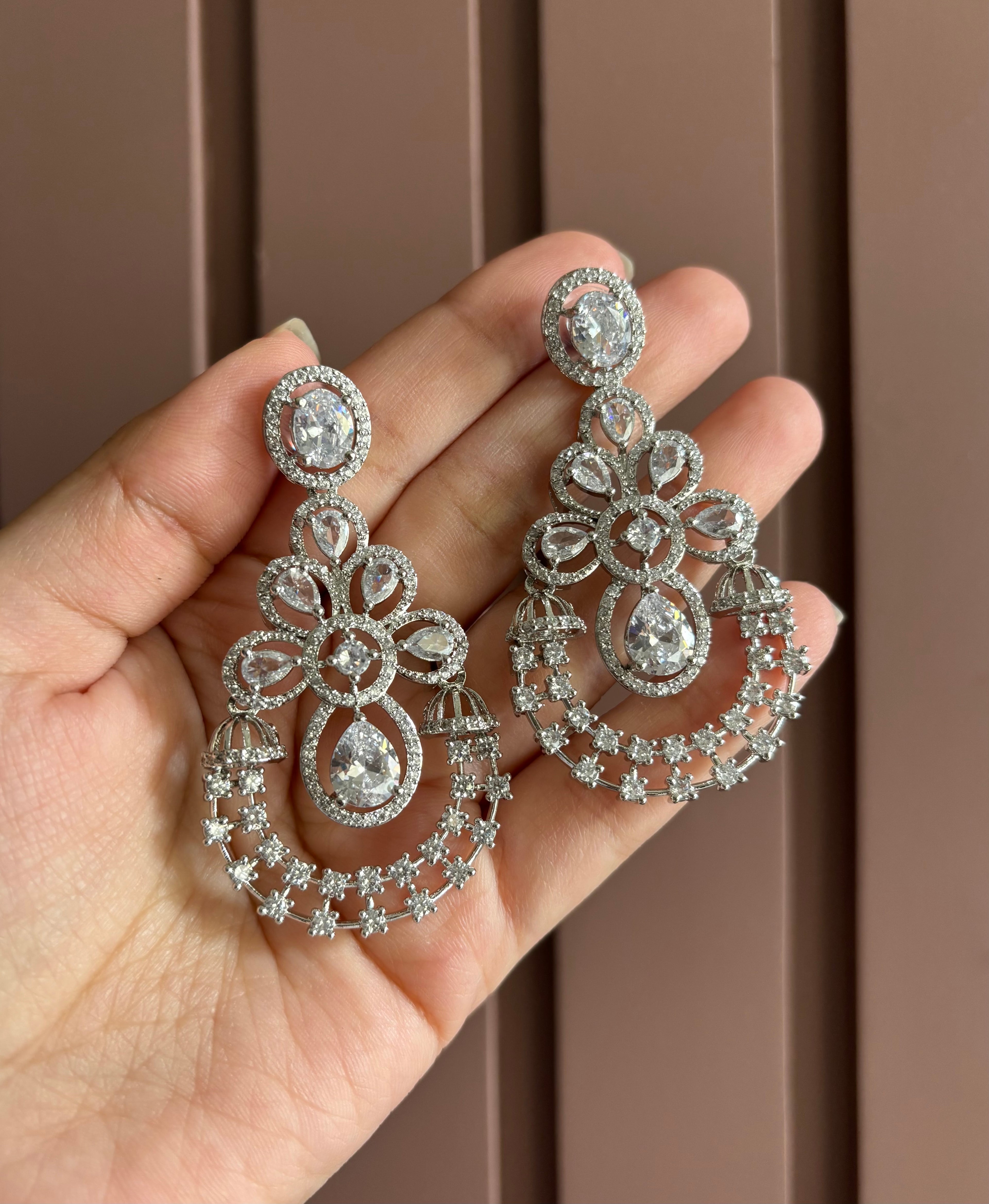 Scarlet American Diamond Earrings
