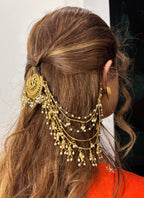 Maharani Sa Brass Designer Earrings In Earcuff & Juda Touch With Stud
