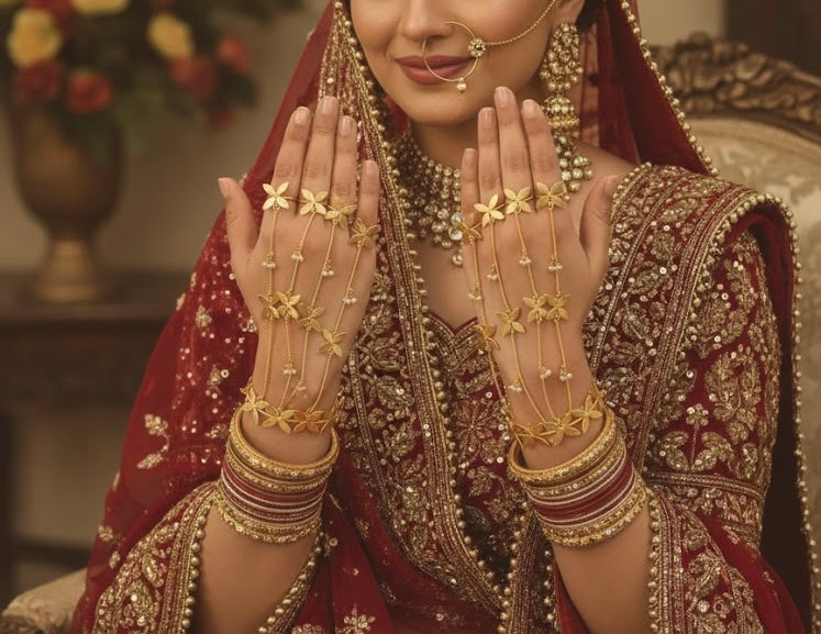 Shagun Heavy Look Adjustable Hathphool ( Pair )