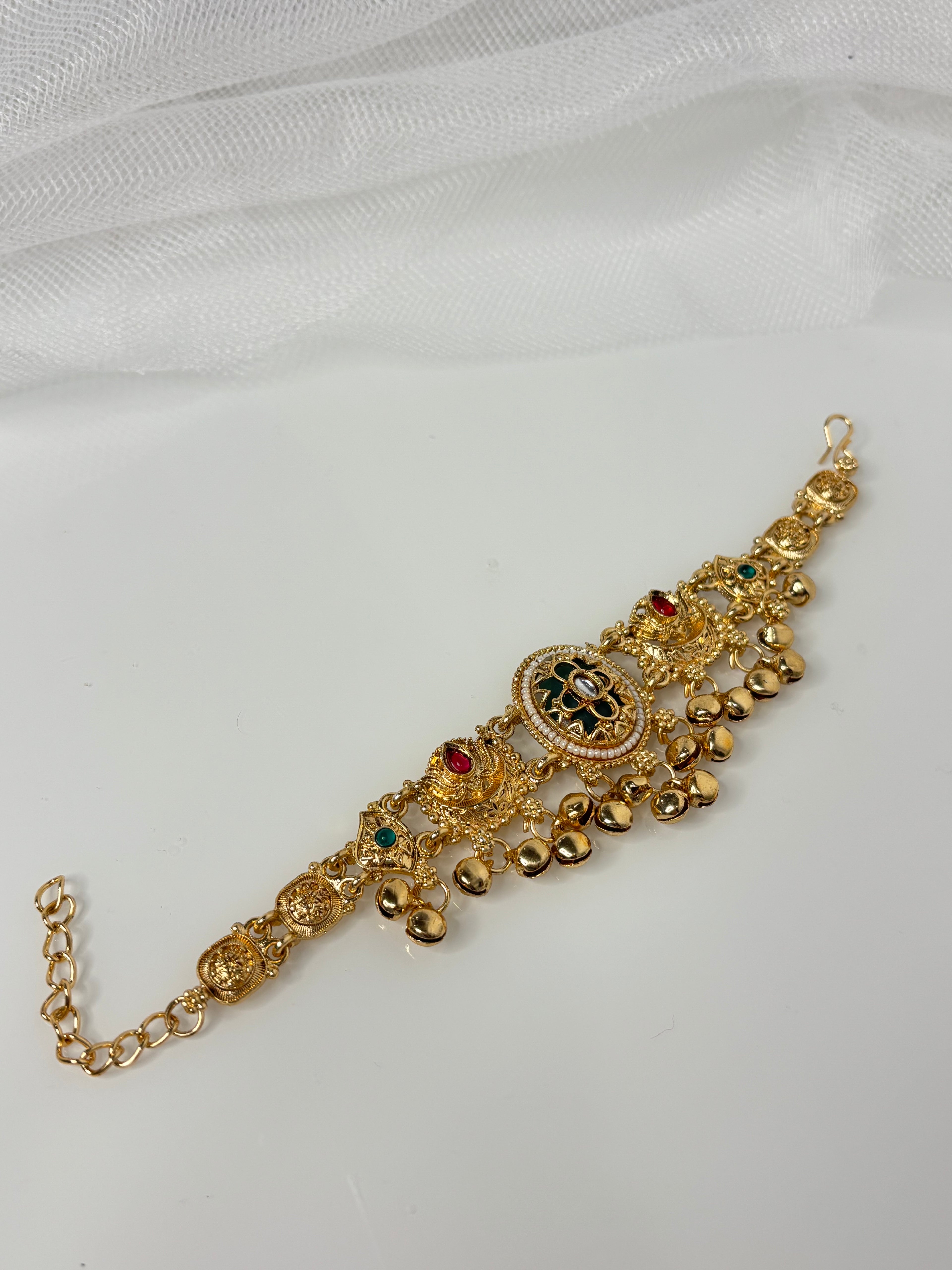 Meena Adjustable Brass Ghungroo Bracelet
