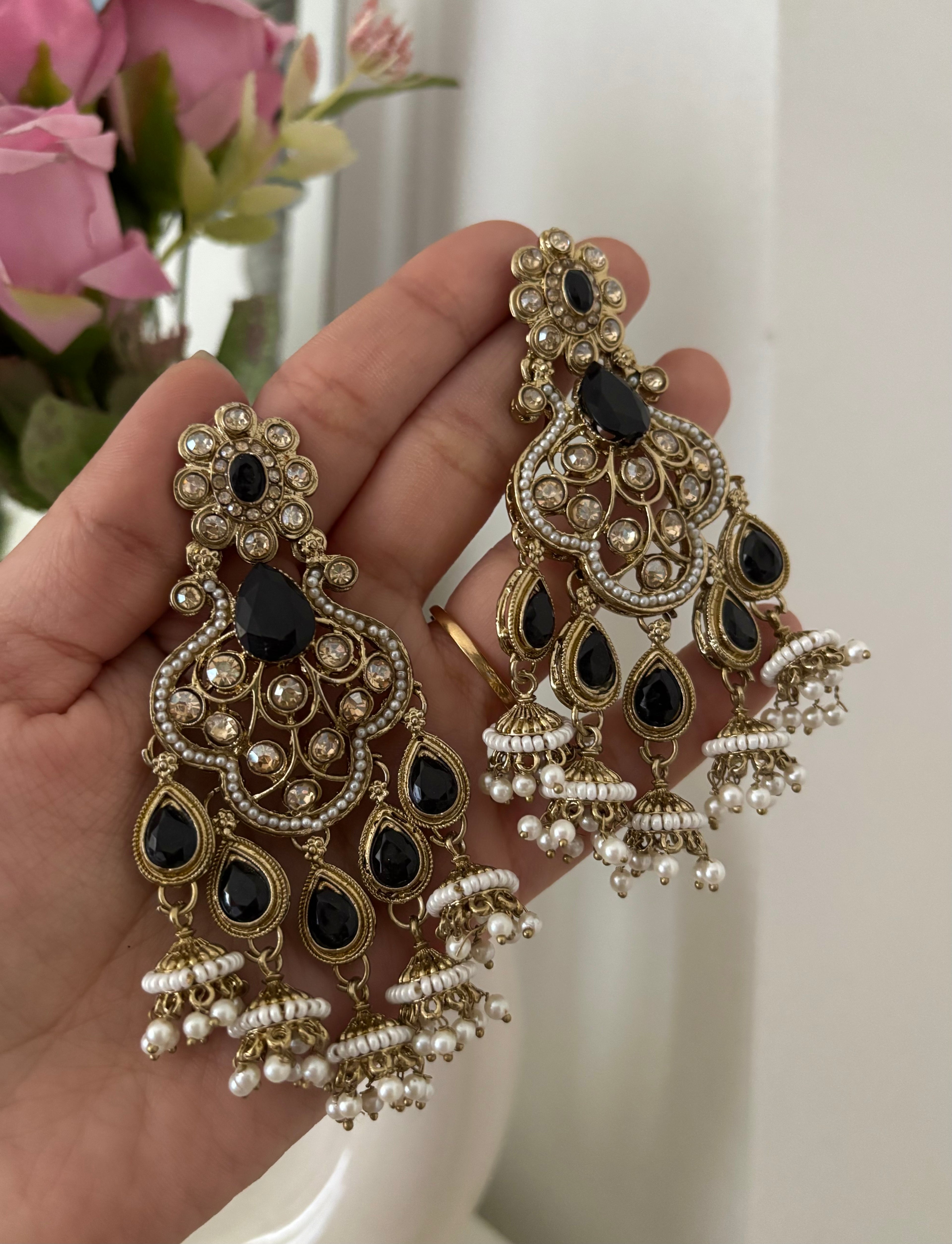 High Quality Designer Black Earrings