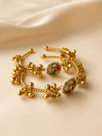 Multi Flower Brass Adjustable Bangles