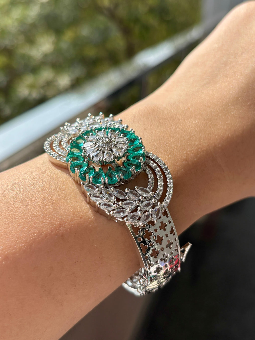 Forest Fairy American Diamond Openable Bracelet