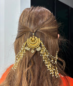 Maharani Sa Brass Designer Earrings In Earcuff & Juda Touch With Stud
