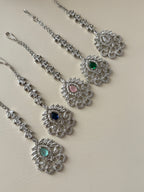 Flower American Diamond Mang Tikka