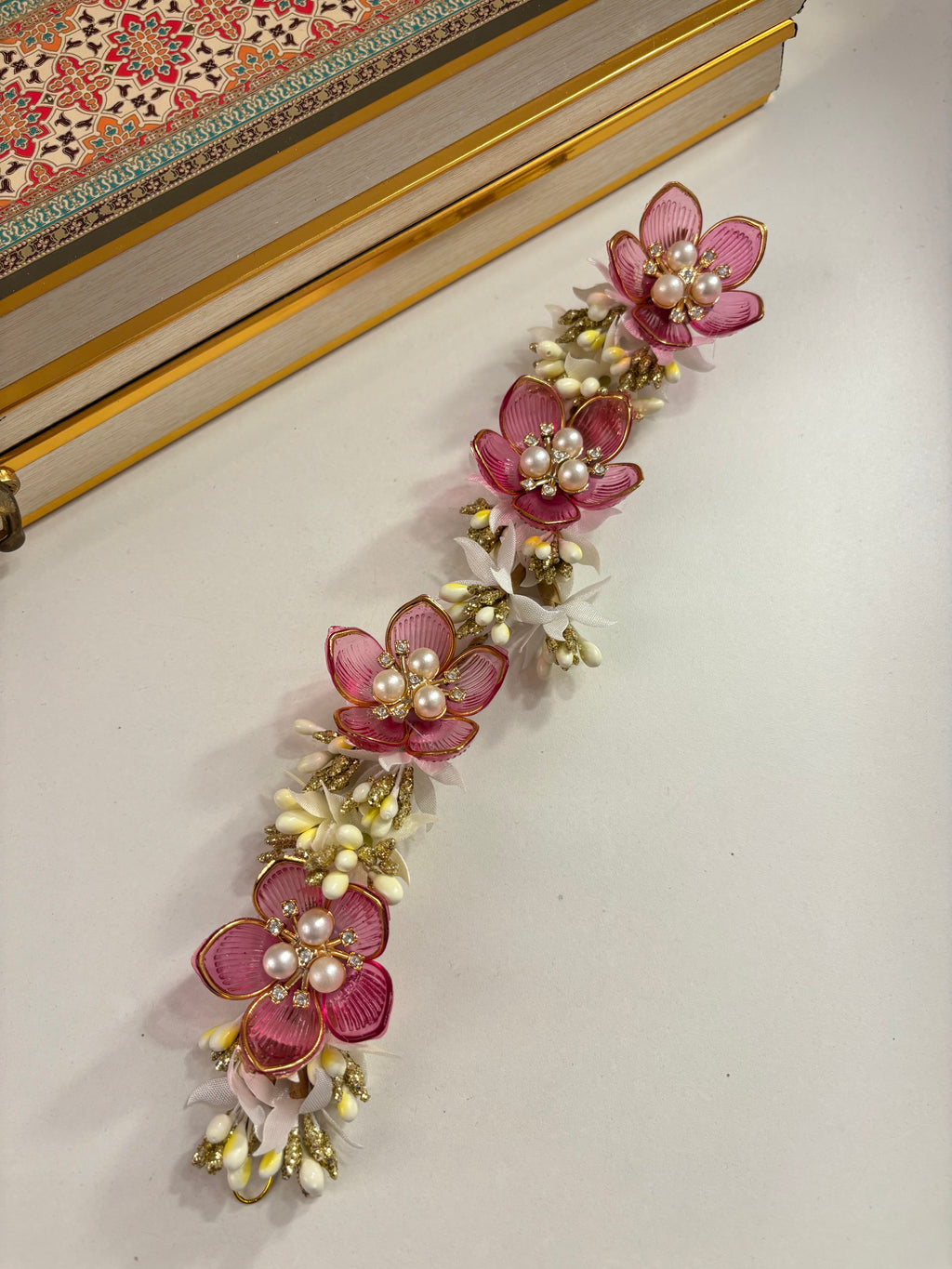 Rose Petal Hair Accessorie (Wine)