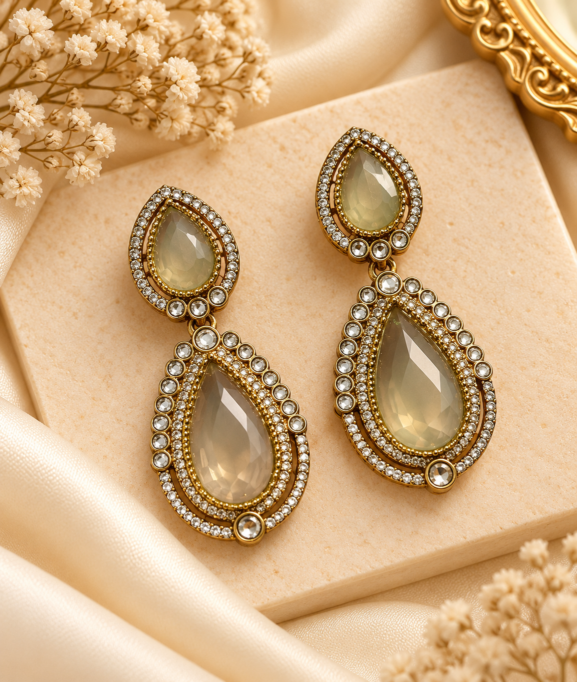 Mint Drop Earrings