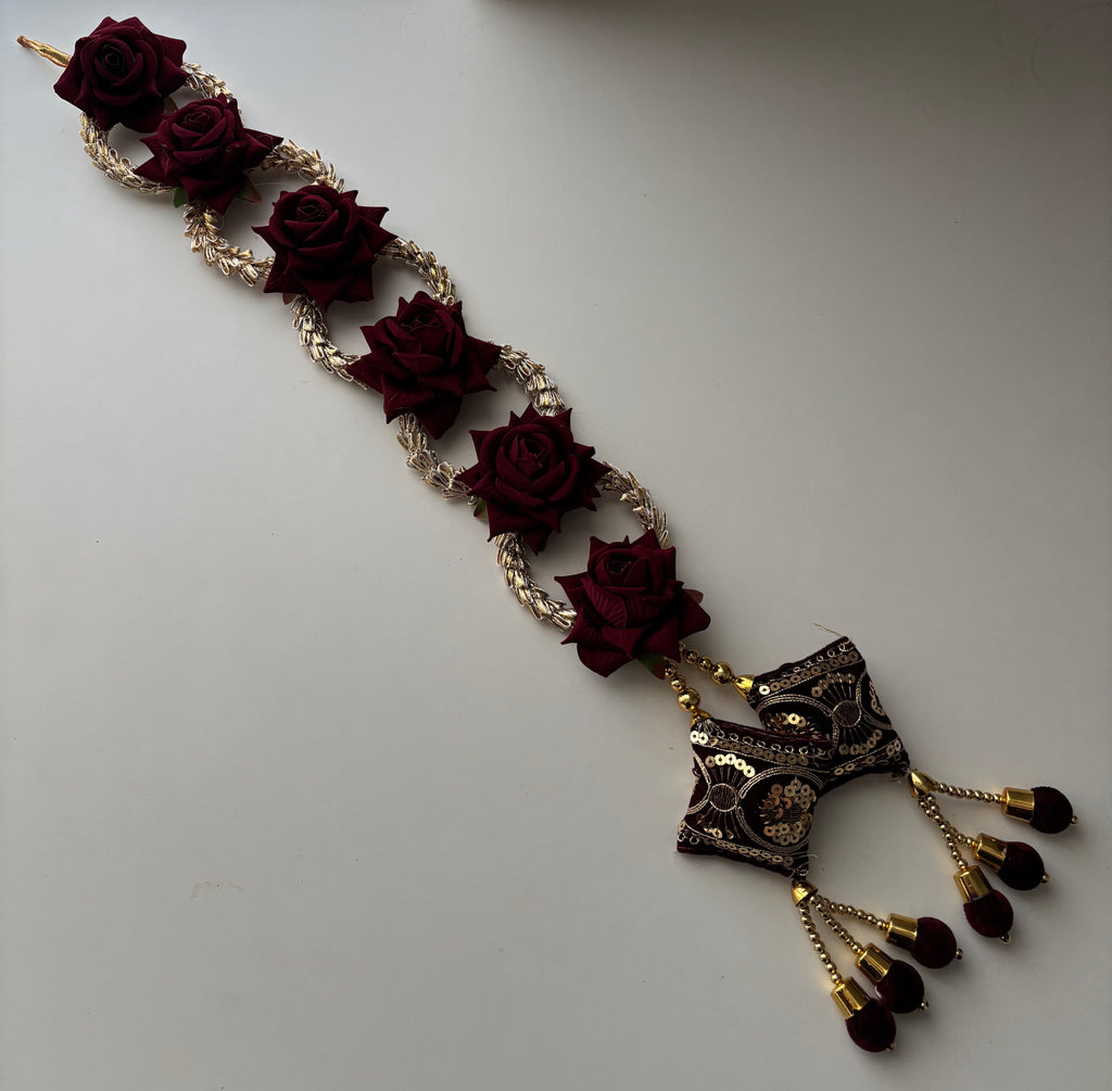 Dark Maroon Rose Parandi