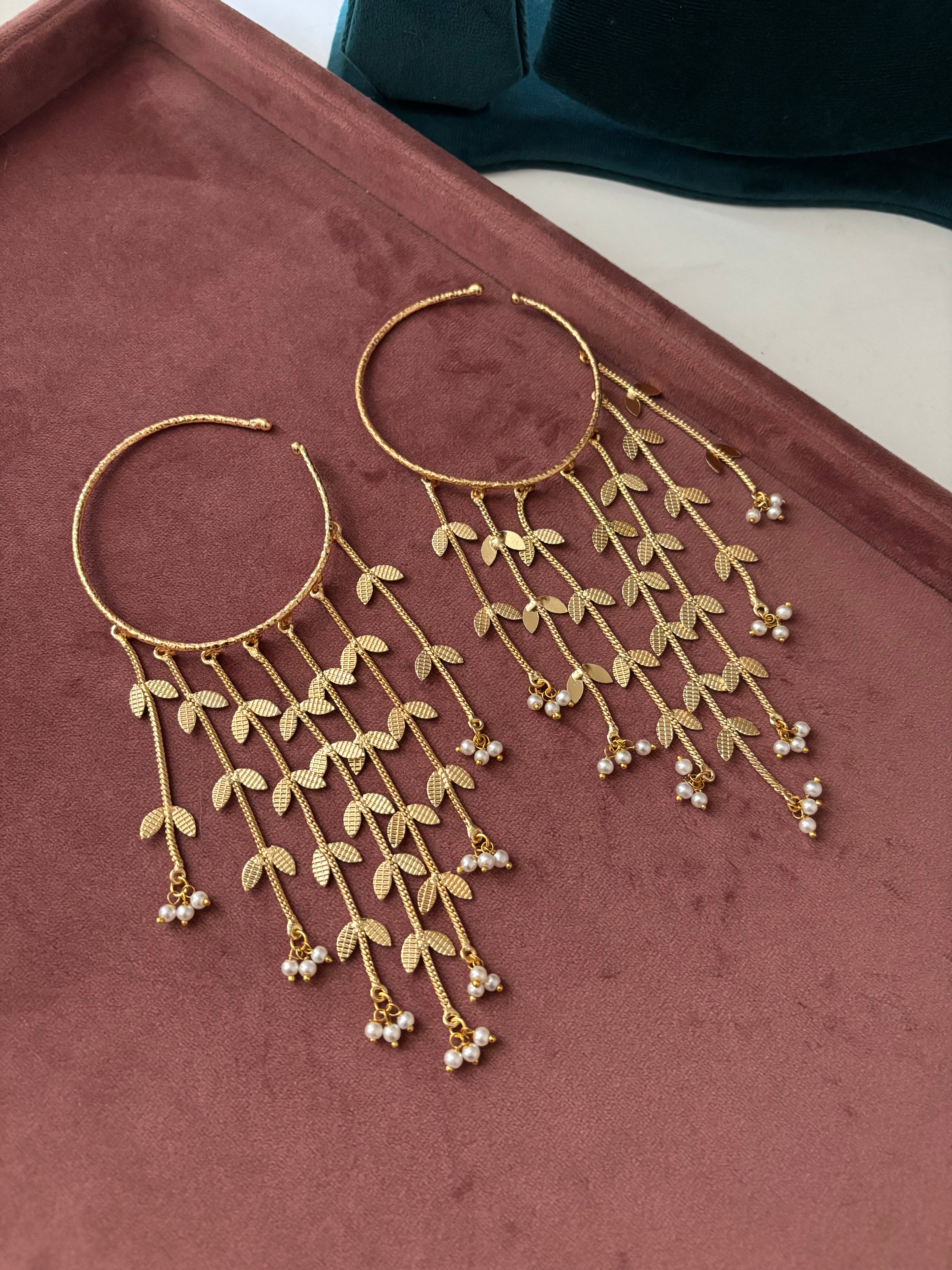 Shagun Adjustable Bangles With Latkan Touch ( Pair )