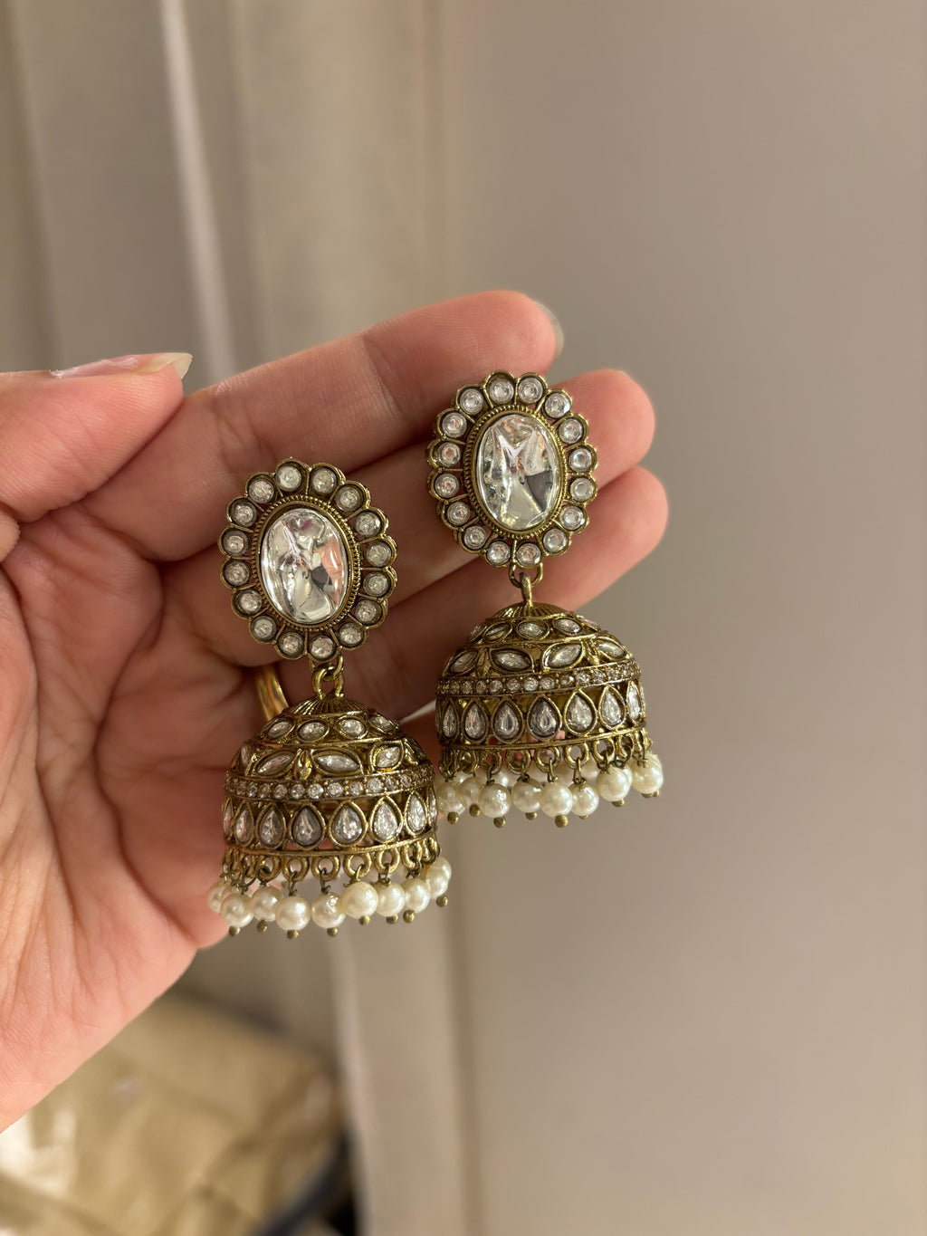 Premium Choker Choker Set With Mang Tikka & Jhumkas Moissanite Work