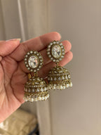 Premium Choker Choker Set With Mang Tikka & Jhumkas Moissanite Work