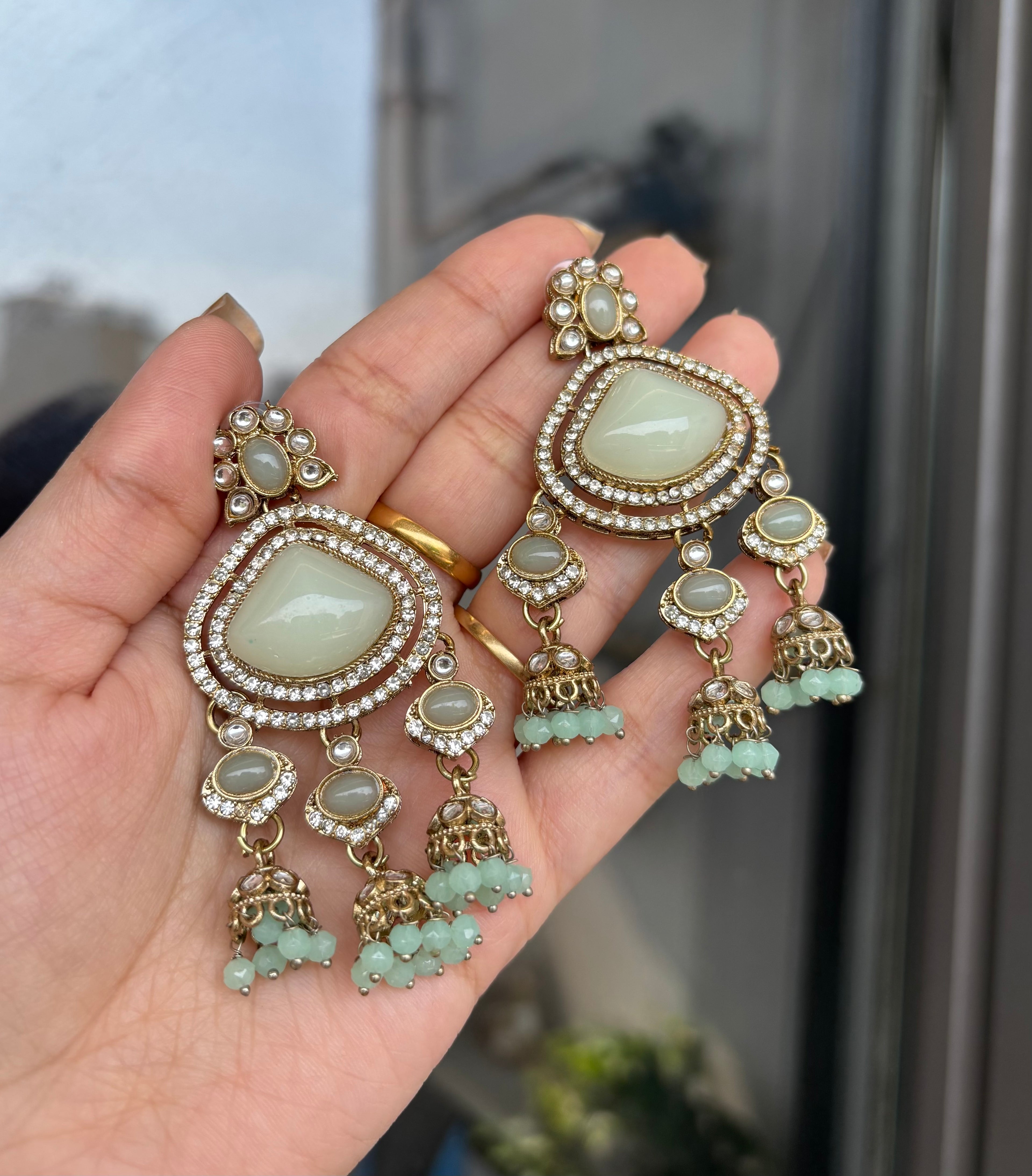 Chandi Mint Earrings