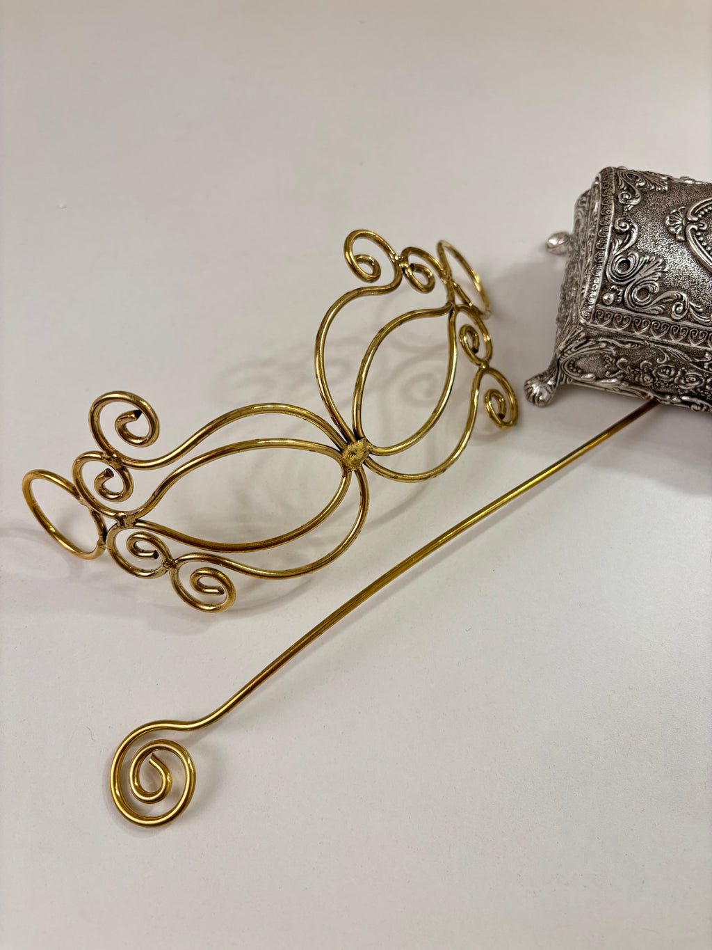 Princess Oxidised Hair Bun With Stick