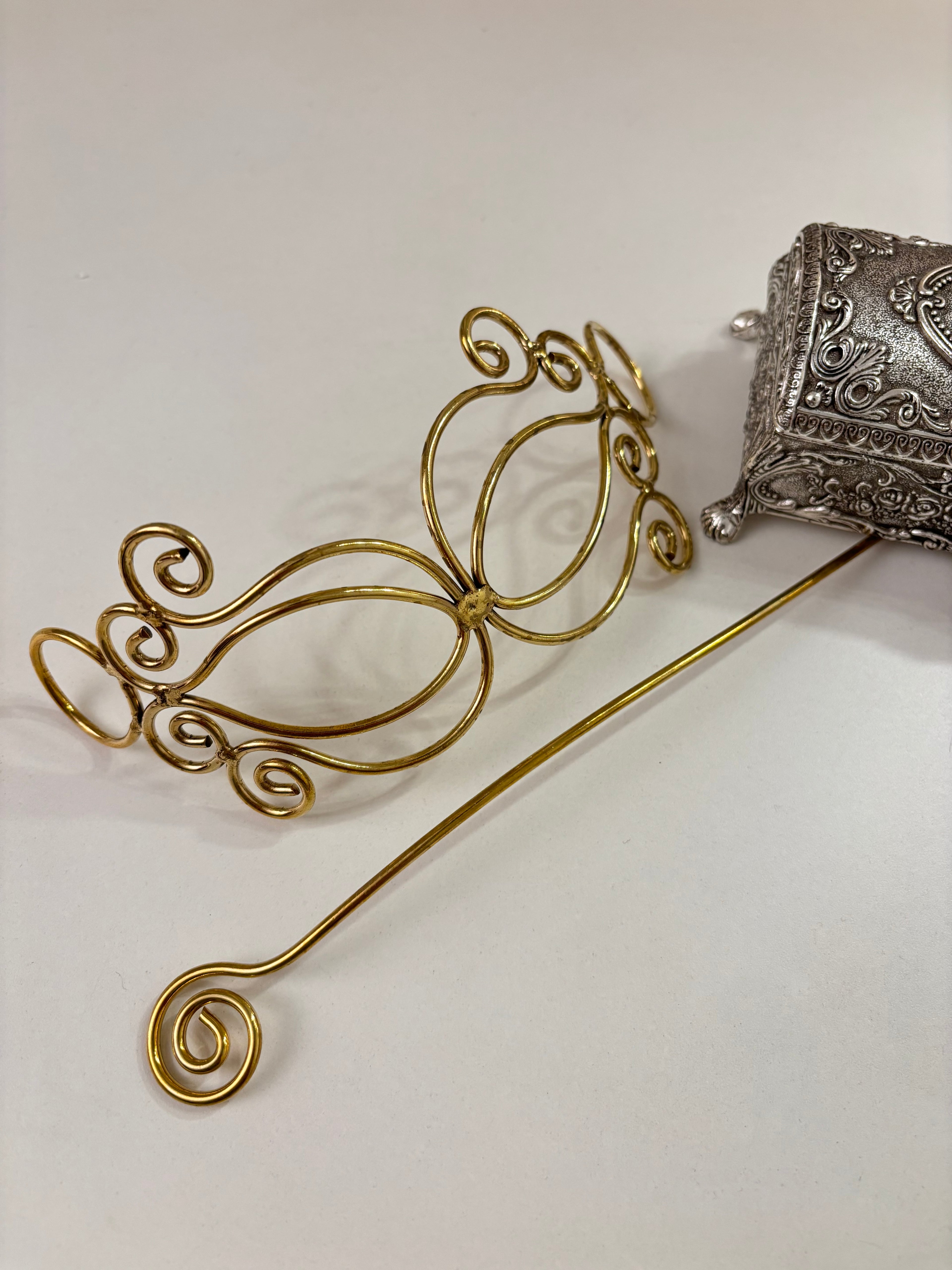 Princess Oxidised Hair Bun With Stick