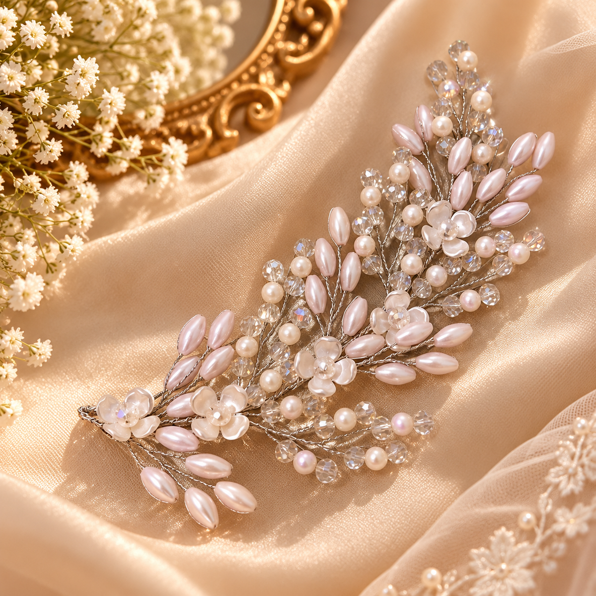 Pearl & Crystal Work Hair Accessorie