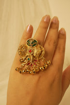 Zeenat Adjustable Brass Ring