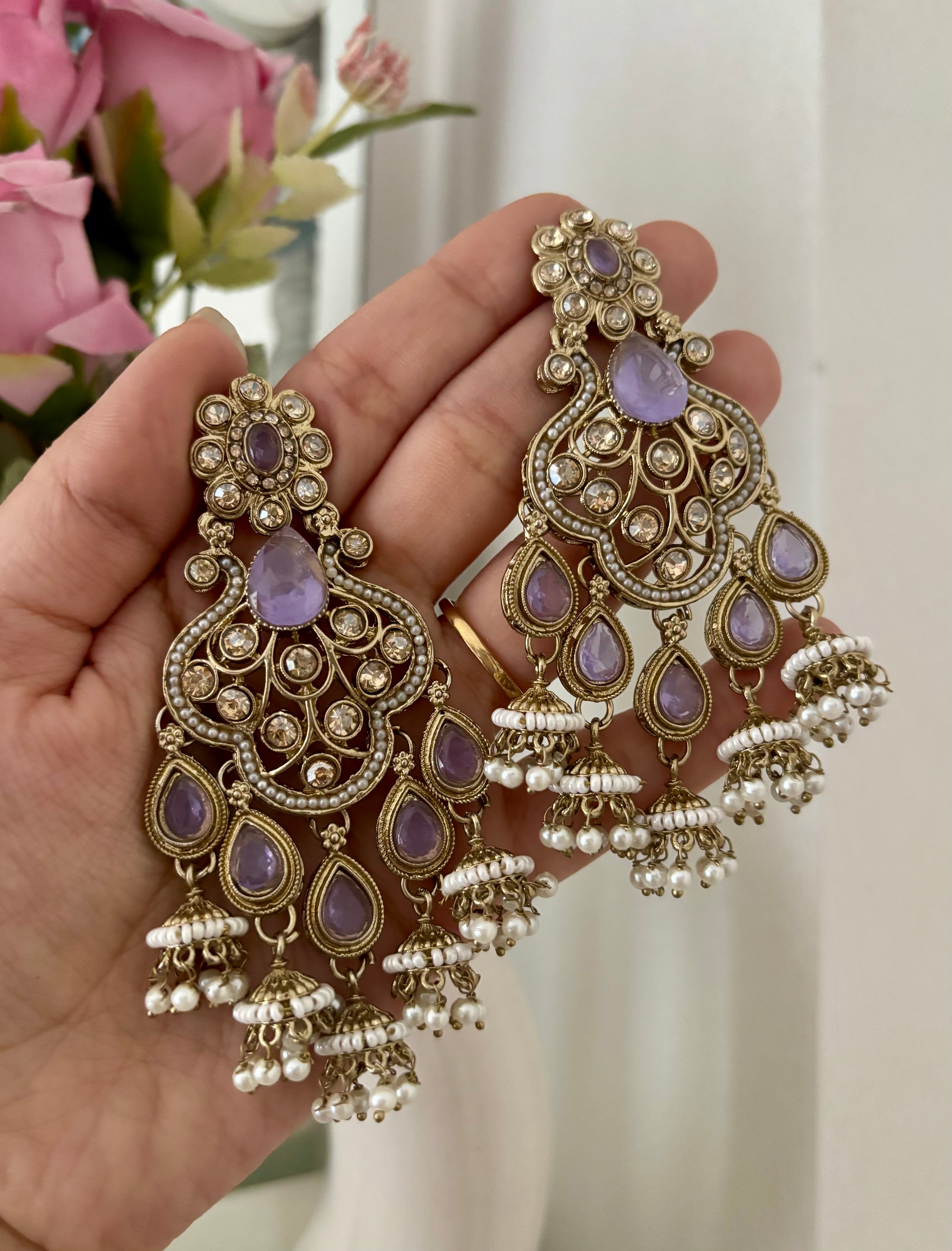 High Quality Designer LavenderEarrings