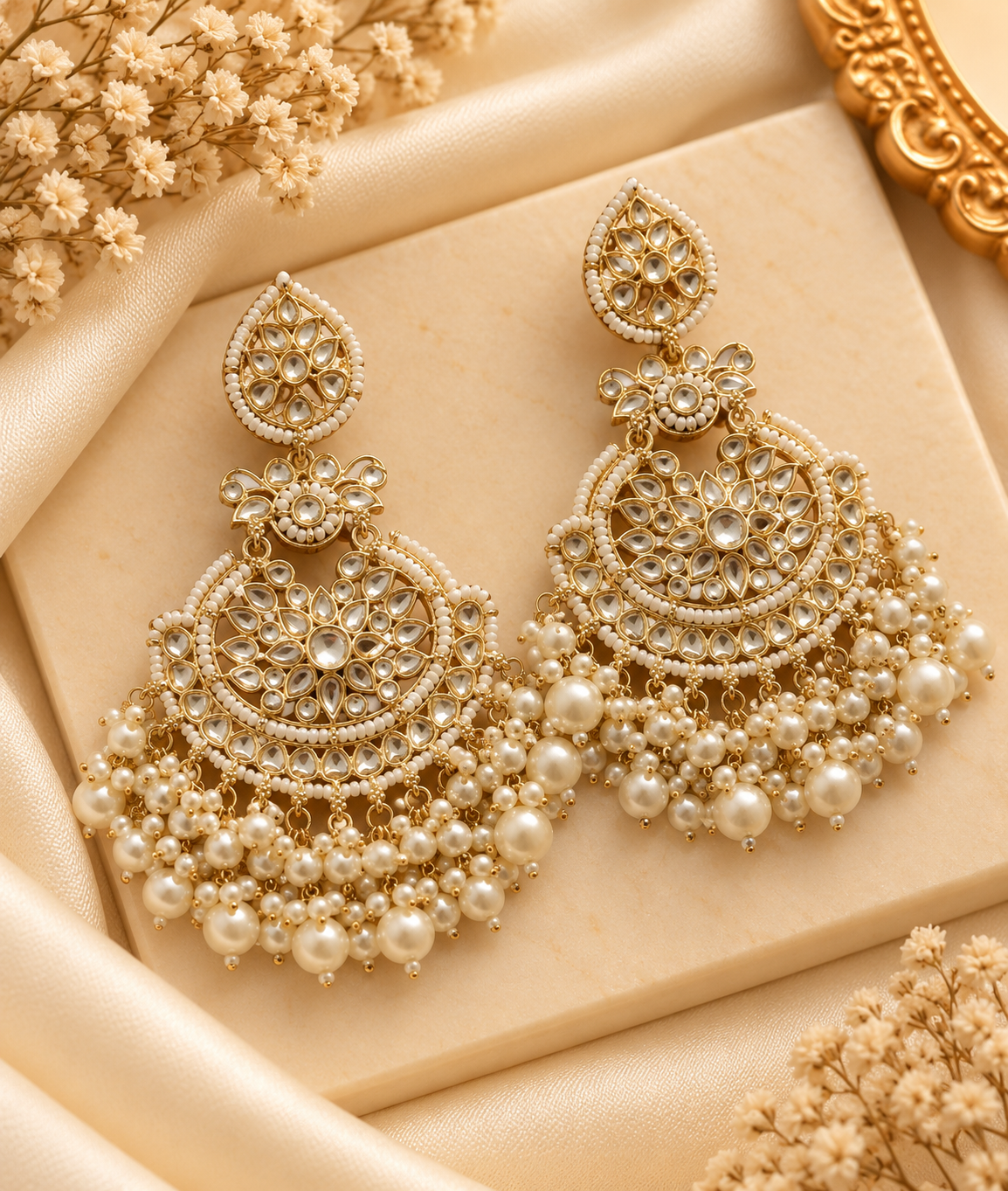 Premium Kundan Heavy Look Earrings