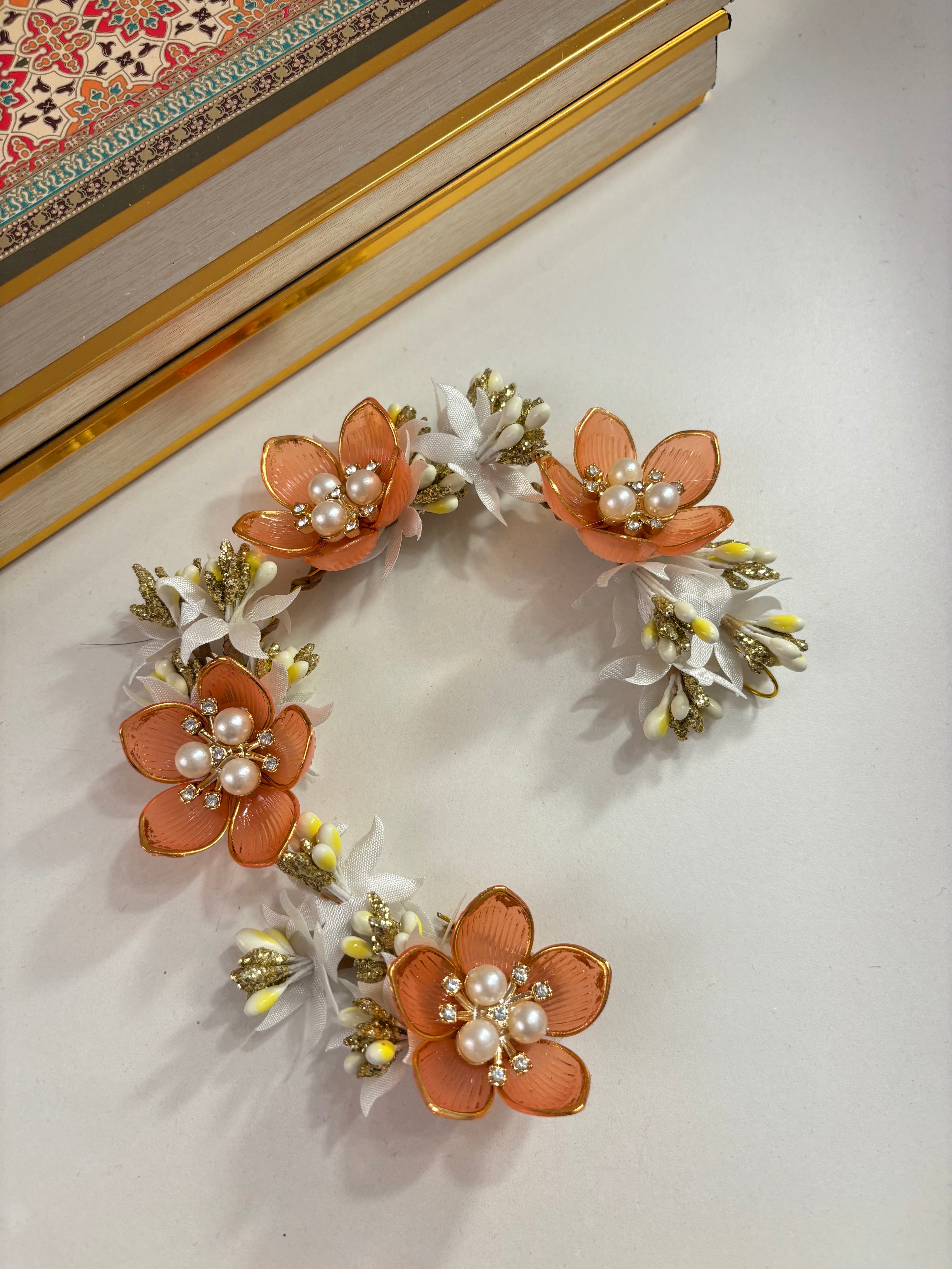 Rose Petal Hair Accessorie (Peach)