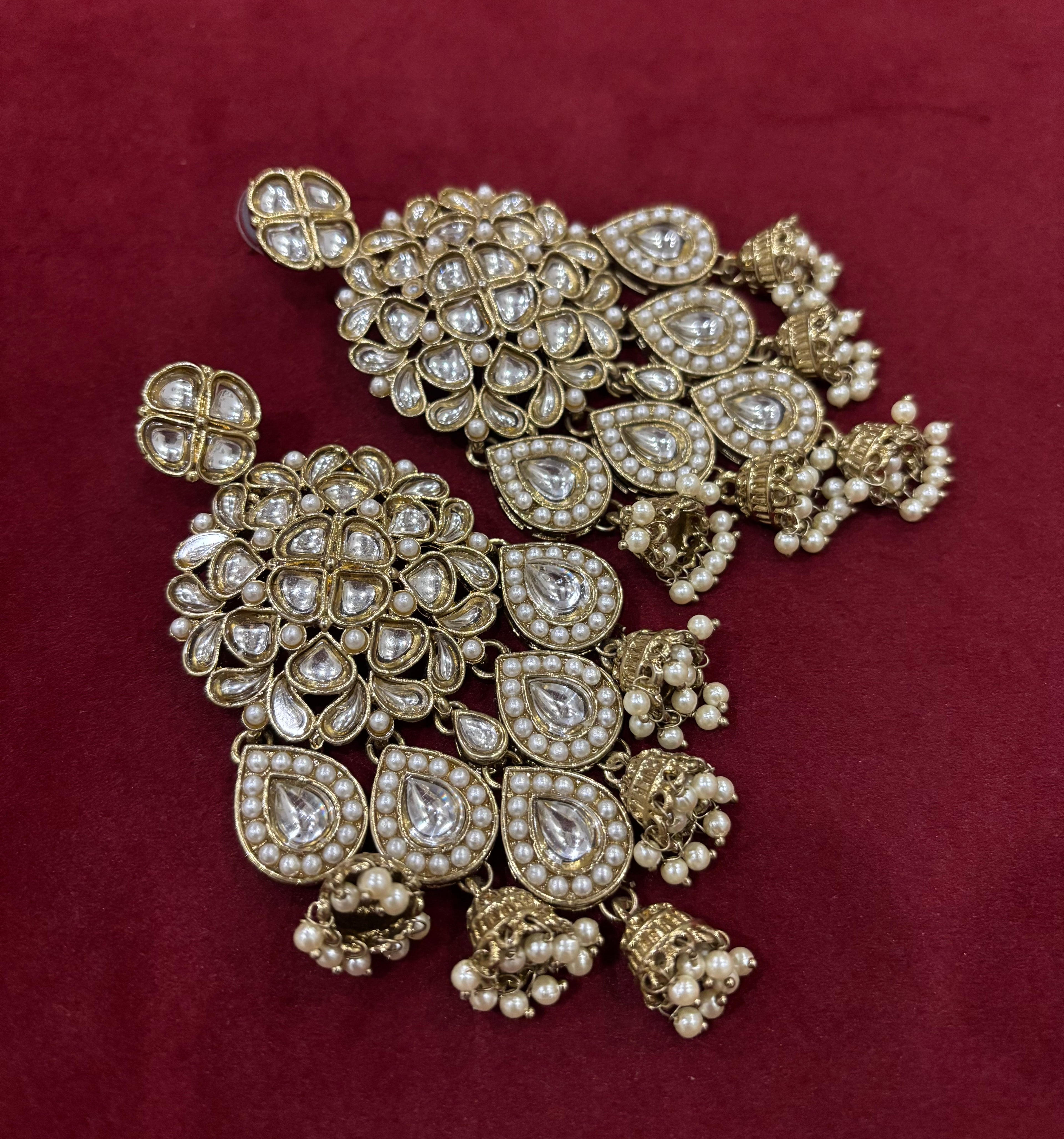 High Quality Designer Kundan Cut Designer Earrings