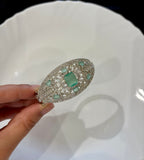 Turquoise American Diamond Openable Bracelet